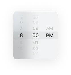 Cell phone time selector